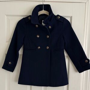 Navy Girls Peacoat - Youth Small